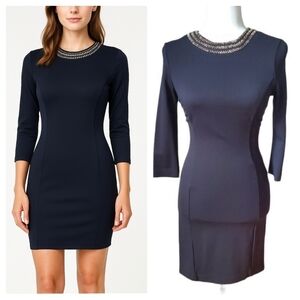 Dynamite Black open back mini dress sequin